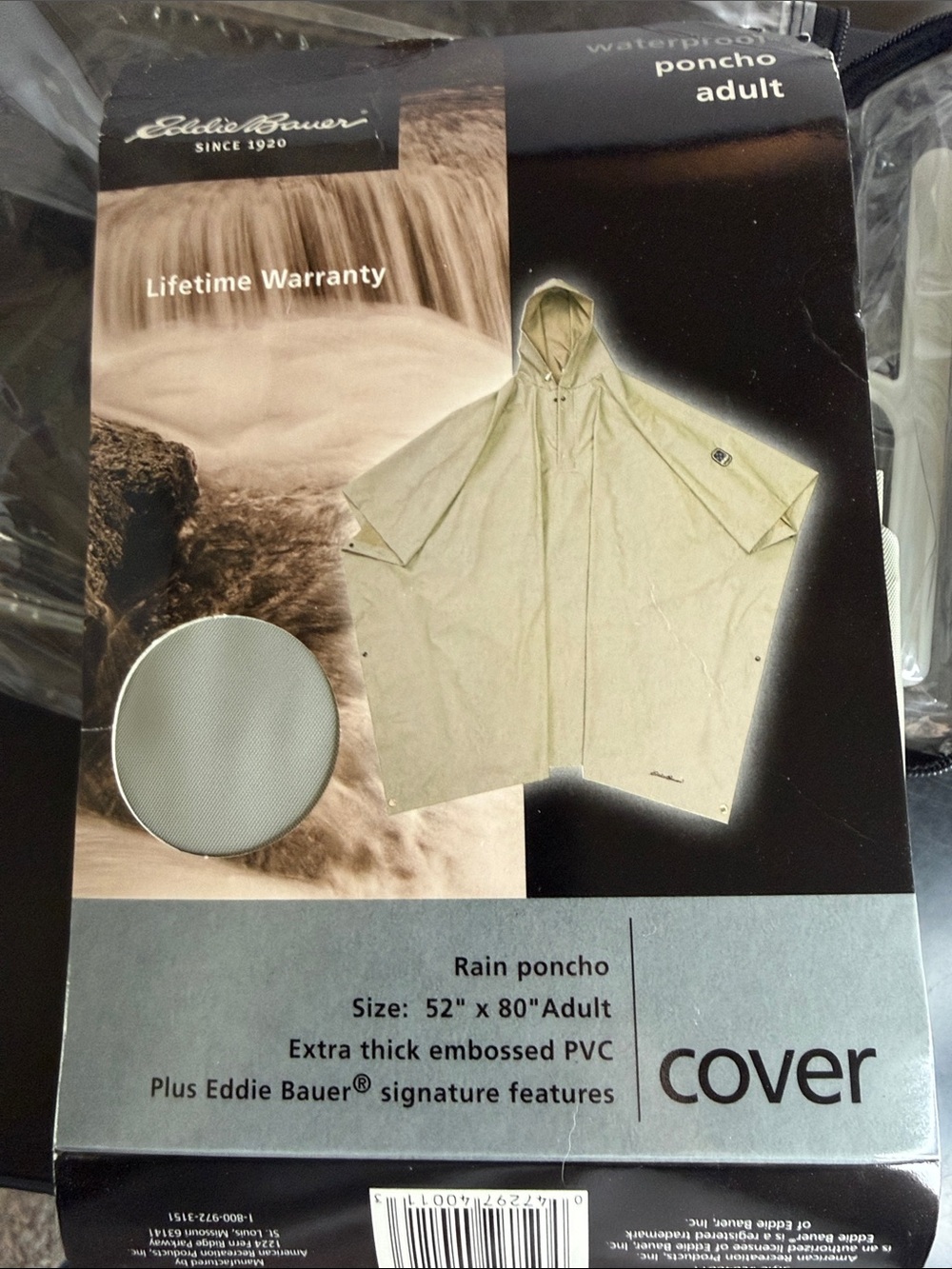 Eddie Bauer adult Rain Poncho